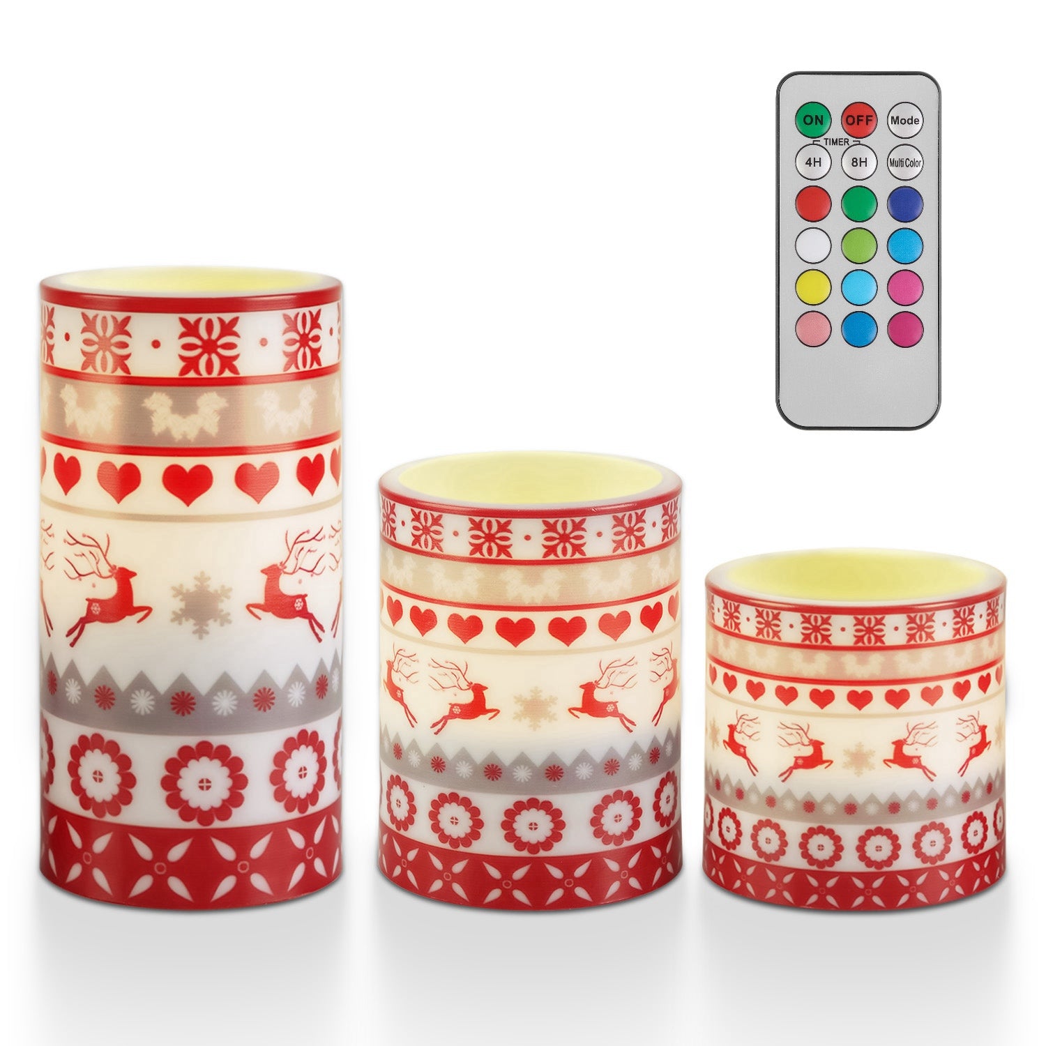 DuskNest LED Flameless Candle Set - Safe Ambient Glow (3-Pack)