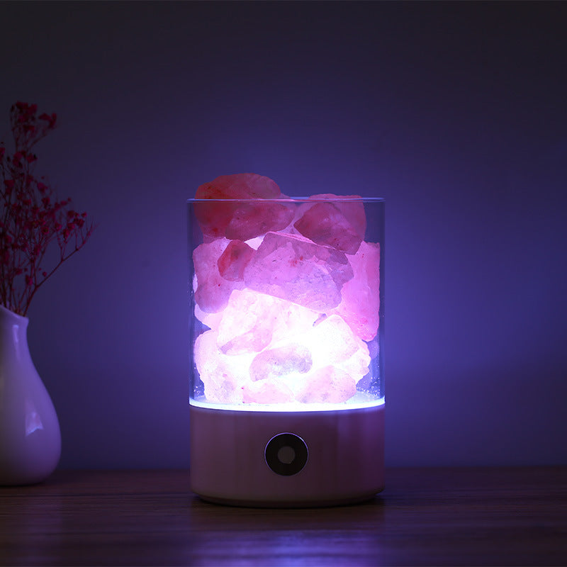 DuskNest Himalayan Salt Lamp - Natural Crystal Night Light