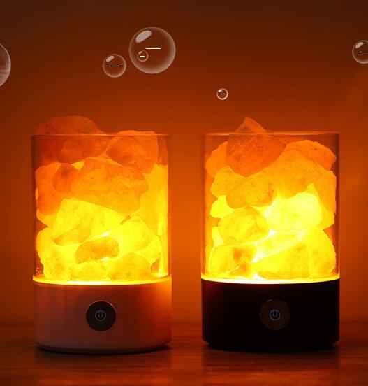 DuskNest Himalayan Salt Lamp - Natural Crystal Night Light