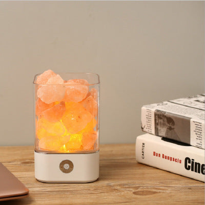 DuskNest Himalayan Salt Lamp - Natural Crystal Night Light
