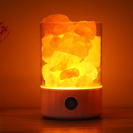 DuskNest Himalayan Salt Lamp - Natural Crystal Night Light