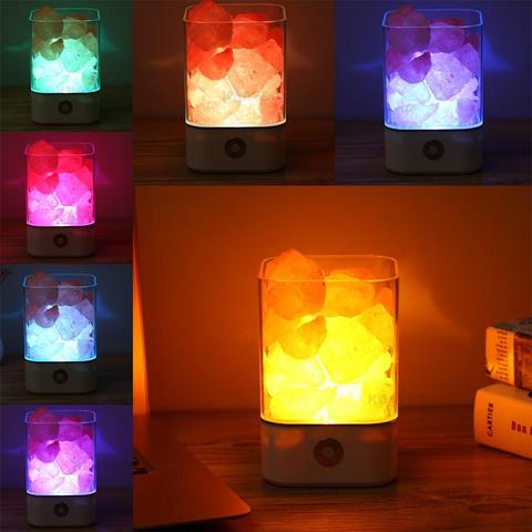 DuskNest Himalayan Salt Lamp - Natural Crystal Night Light