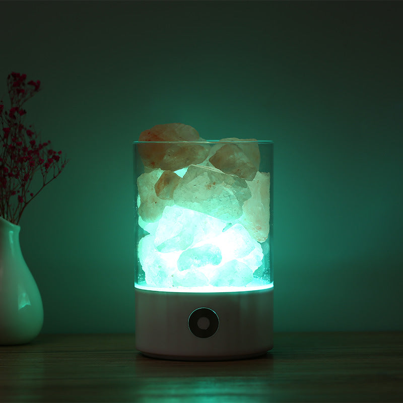 DuskNest Himalayan Salt Lamp - Natural Crystal Night Light