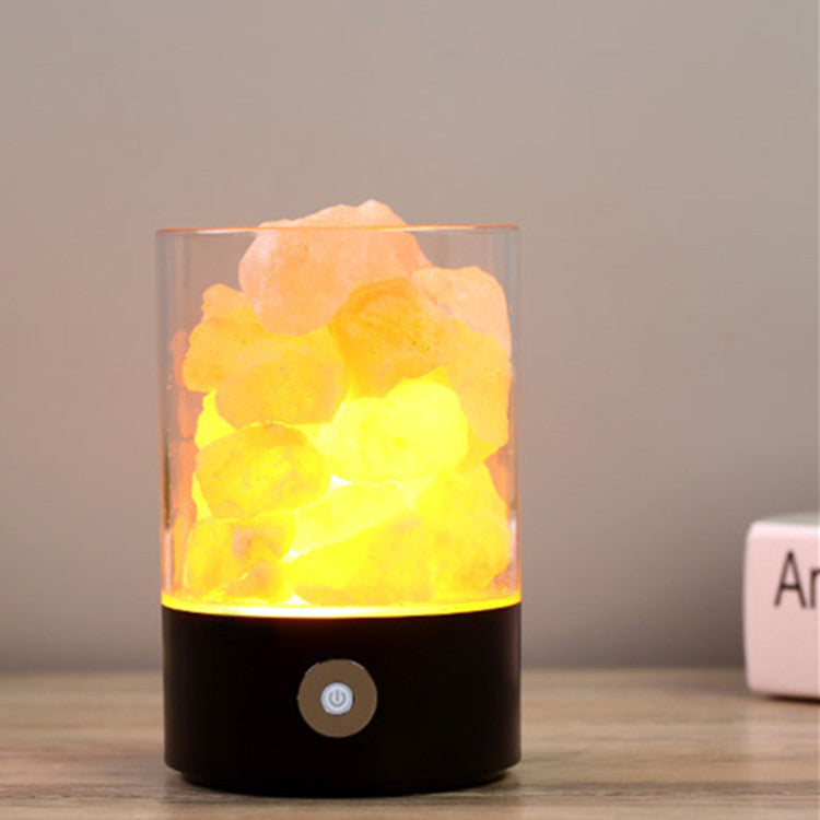 DuskNest Himalayan Salt Lamp - Natural Crystal Night Light