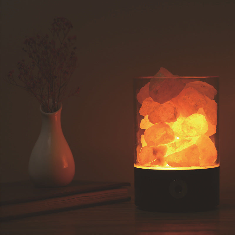 DuskNest Himalayan Salt Lamp - Natural Crystal Night Light