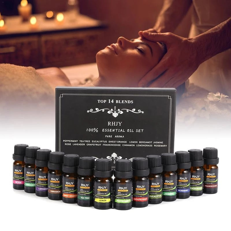 DuskNest Essential Oil Gift Set - 6 Premium Aromatherapy Blends