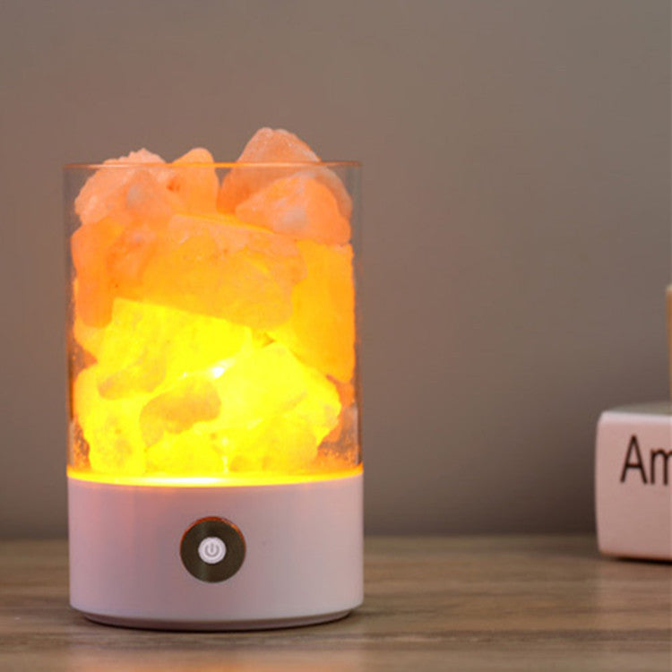 DuskNest Himalayan Salt Lamp - Natural Crystal Night Light