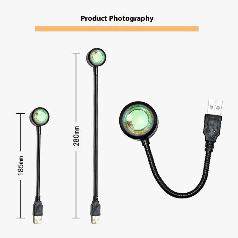 DuskNest Golden Hour Sunset Lamp - Ambient Room Lighting