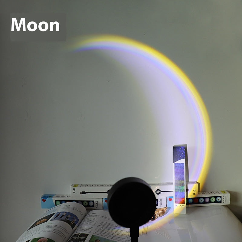 DuskNest Golden Hour Sunset Lamp - Ambient Room Lighting